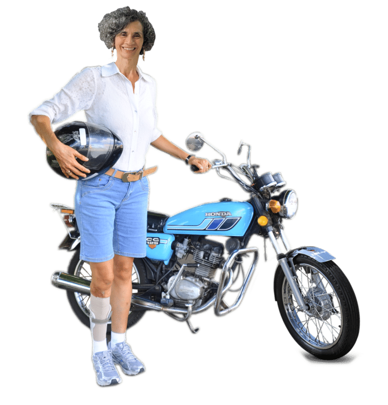 palestra acidente de moto jane peralta trajeto