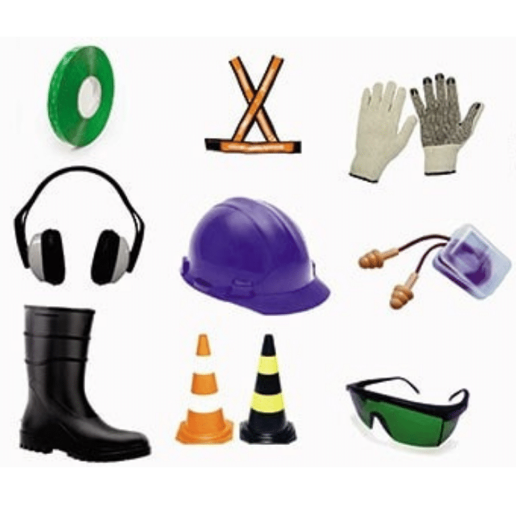 Profissional utilizando Equipamentos de Proteção individual em ambiente de alto risco industrial